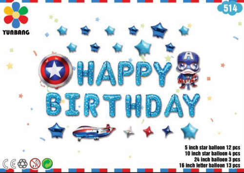  Chữ Happy Birthday của Cap