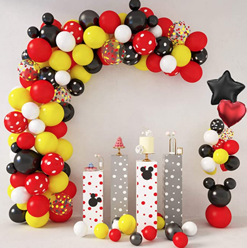 Hướng dẫn trang trí cổng chào sinh nhật chủ đề Chuột Mickey 